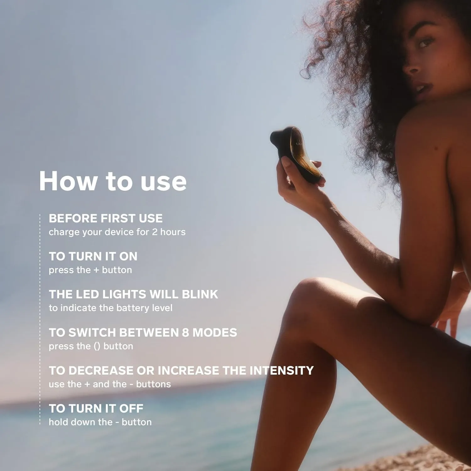 LELO SONA Sonic Massager, Sex Toy for Woman, Waterproof Clit Sucker, Rechargeable Pulsating Vibrator for Women, Suction Vibrator, Female Pleasure Toys, Vibrator Adult Sex Toy, Black