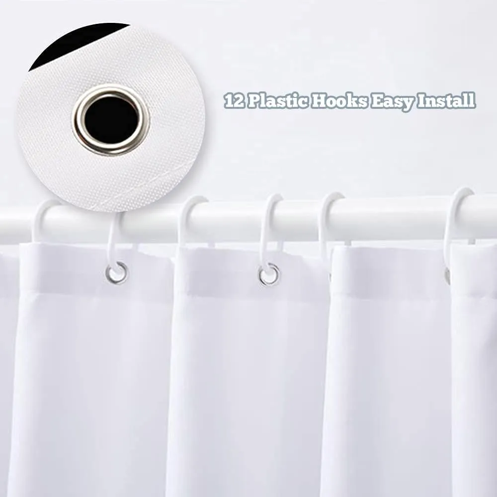 LIGHTINHOME Witchy Black Cat Shower Curtain 60Wx72H Inches Boho Moon Phase Beige Stars Mysterious Mystic Celestial Bathroom Decor Fabric Waterproof Polyester Home Decor Set with Hooks