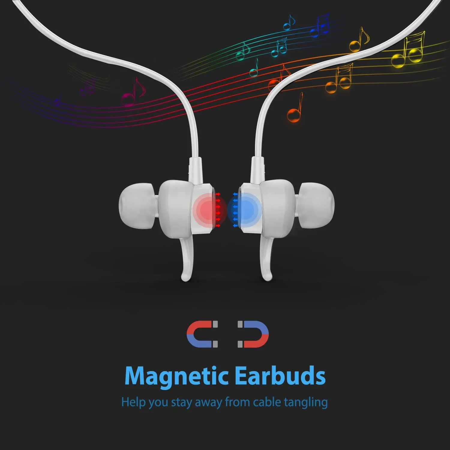 Lightning Headphones Earphones Magnetic Earbuds in-Ear MFi Certified with Microphone Controller for Sports Workout Compatible with iPhone 14/13/12/11/Pro Max/Xr/Xs Max/X White