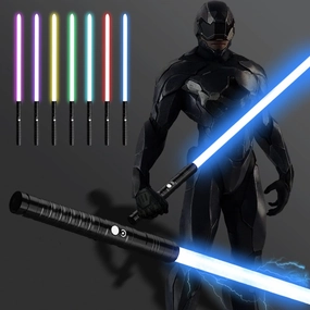Lightsaber RGB15 Colors Metal Hilt 3 Sound Modes Rechargeable Force FX Heavy Dueling Light Saber Swords Set Cosplay Children Adults