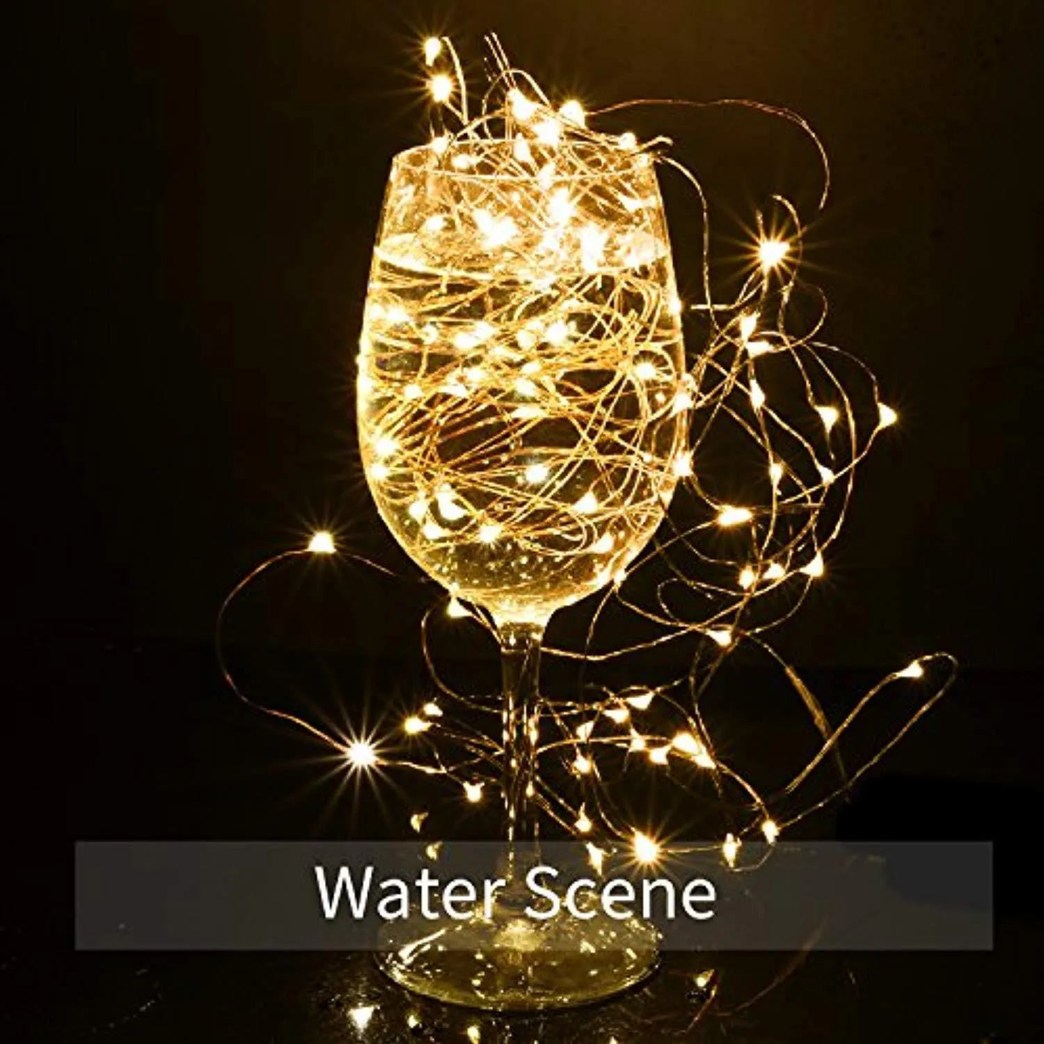 LightsEtc 100 Led Fairy String Lights Battery Operated 33ft Copper Wire Warm White Christmas Lights Copper Wire Christmas Lights Christmas Decor Warm White