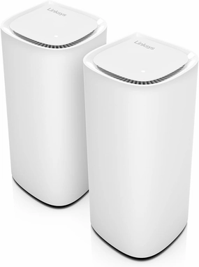 Linksys Velop Pro 7 WiFi Mesh System | Two Cognitive Mesh Tri-Band routers with Over 10 Gbps Speeds | Whole Home Coverage up to 6,000 sq. ft. | Connect 200  Devices | 2 Pack MBE7002 | 2023 Release