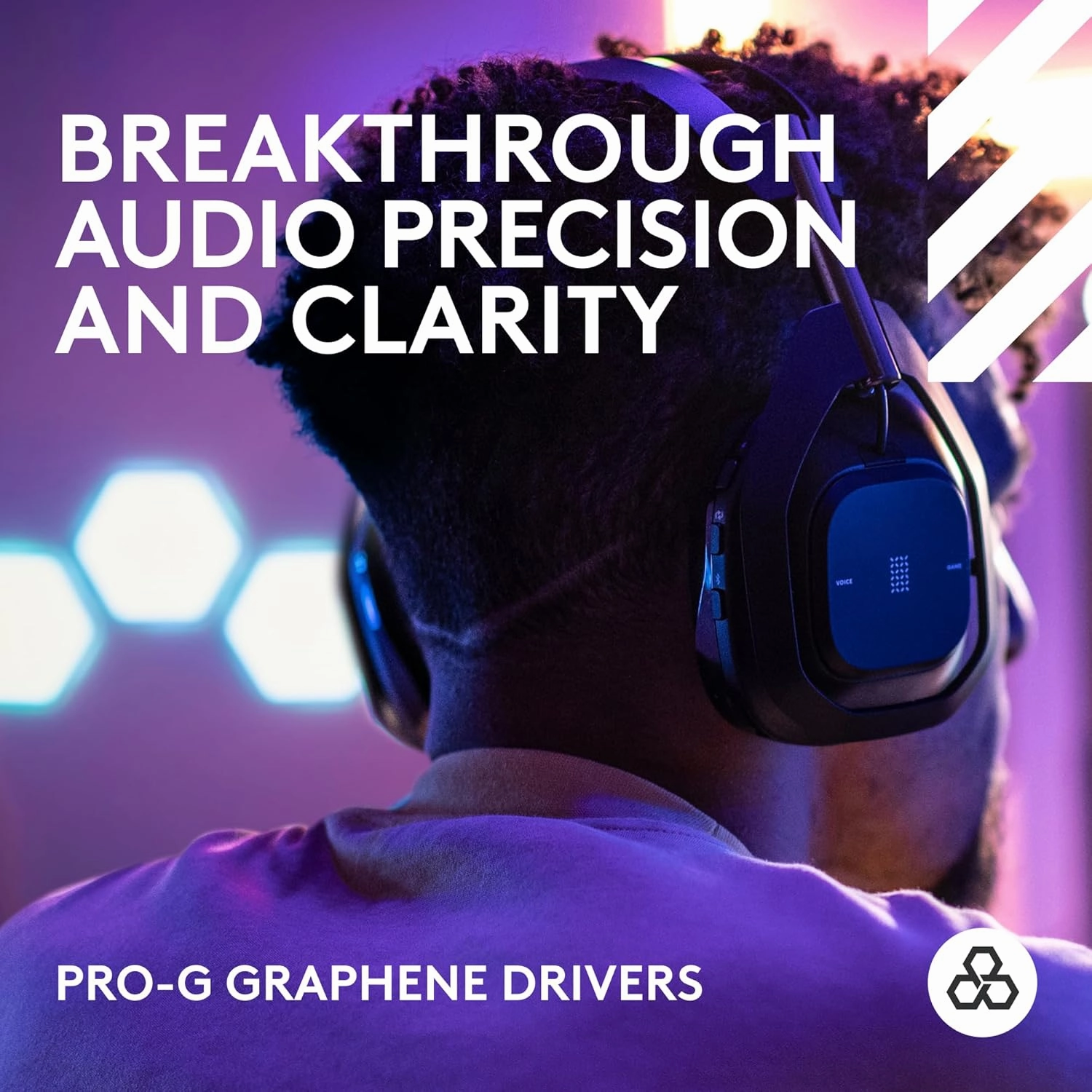 Logitech G Astro A50 X Omni-Platform Wireless Gaming Headset   Base Station for PS5, Xbox, PC: PLAYSYNC Video & Audio Switcher, HDMI 2.1 4K 120Hz VRR, <24 bit/48 kHz, 24hr Battery, 2.4GHz & BT - Black