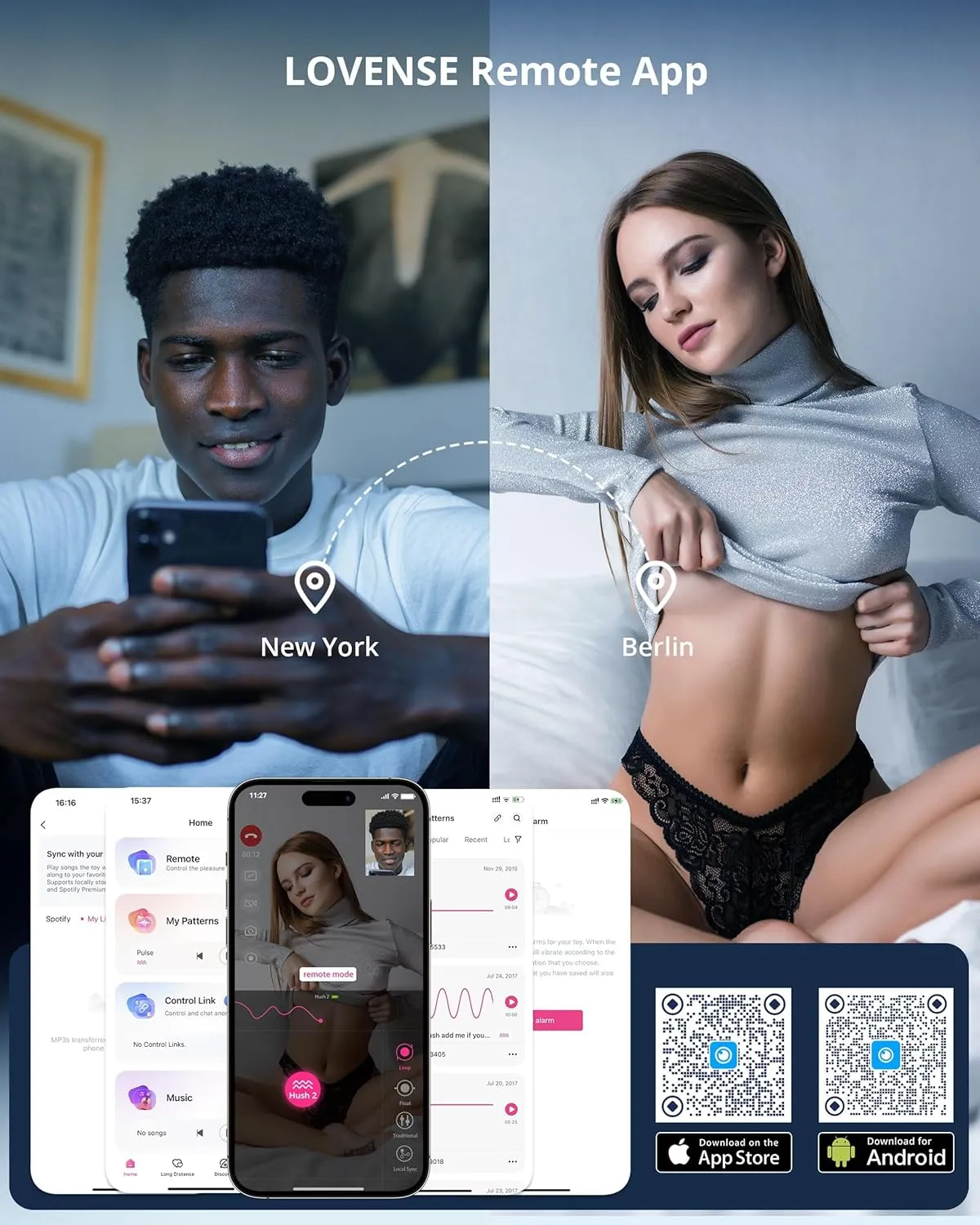 LOVENSE Hush 2 Vibrating Butt Plug 2.25", Silicone Anal Vibrator for Men with Remote Control, Waterproof and Rechargeable Big Plug Vibration Machine for Women, Adult Anal Plug Sex Toys for Couples