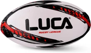LUCA Rugby League Ball - Durable Hand-Stitched Heavy-Duty Synthetic Rubber Super Grip – Durable Outdoor Balls - Youth & Adult Players Standard Training Use