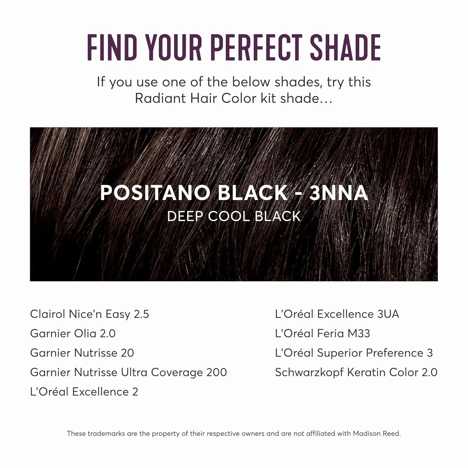 Madison Reed Radiant Hair Color Kit | 3NNA Darkest Brown Black (Positano Black) for 100% Gray Hair Coverage | Salon Quality Permanent Hair Dye | PPD-Free & Ammonia-Free | (Packaging May Vary) 3 Pack