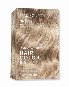 Madison Reed Radiant Hair Color Kit | 9NA Medium Smoky Blonde (Pisa Blonde) for 100% Gray Hair Coverage | Salon Quality Permanent Hair Dye | PPD-Free & Ammonia-Free | (Packaging May Vary) 1 Pack