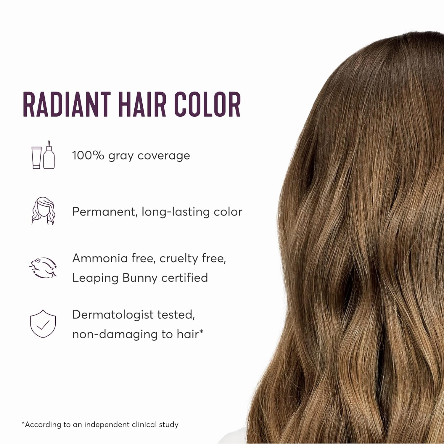 Madison Reed Radiant Hair Color Kit, Light Neutral Brown for 100% Coverage of Resistant Gray Hair, Ammonia-Free, 7.5NNA Umbria Light Brown, Permanent Hair Dye, Pack of 3