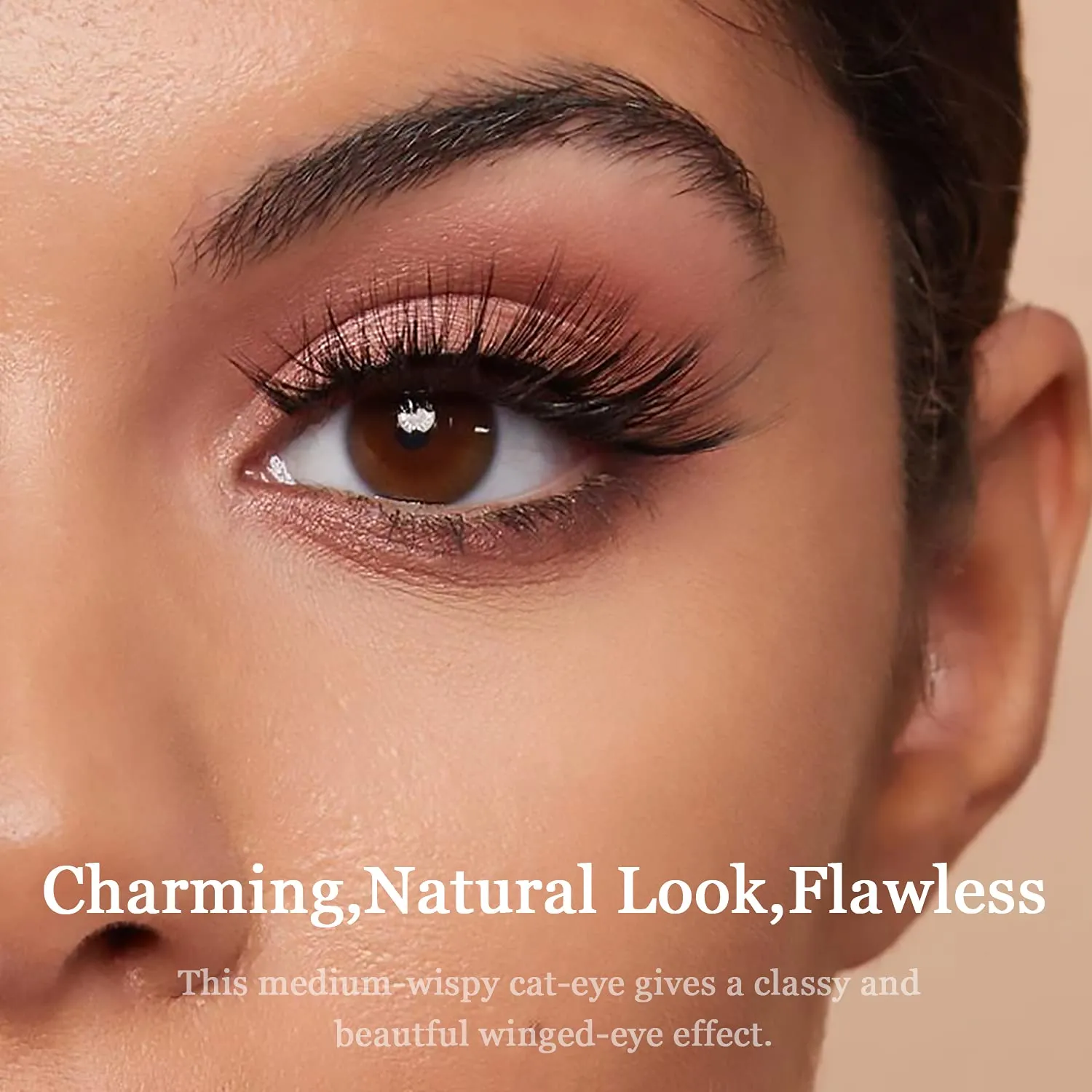 Magnetic Eyelashes with Eyeliner Kit,Cat-Eye Magnetic Lashes,False Eyelashes with Applicator,Reusable Magnet Lash Set,Natural Look,Easy,Cruelty-Free.