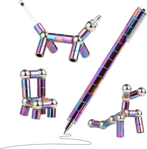 Magnetic Fidget Pen – Stress Relief Toy & Multifunctional Writing Pen, Deformable Cool Gadget & Touch Stylus, Ideal Gift for Teens 12 , Kids, Adults, Boys & Girls