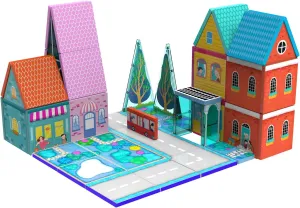 Magnetic Tiles Building Toys for 3  Years Old Girls Boys, Magnetic Blocks Set STEM Sensory Birthday Gifts for Children Playset, Upgraded Stacking Magnets for Kids Preschool Classroom Must Haves