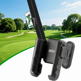Magnetic Golf Cart Phone Holder - 3s Snap-On, 1s Lock/Release, One-Handed Operation | iPhone & Galaxy Caddy for EZGO/Yamaha/Club Car | Golf Essentials Gift for Men/Women
