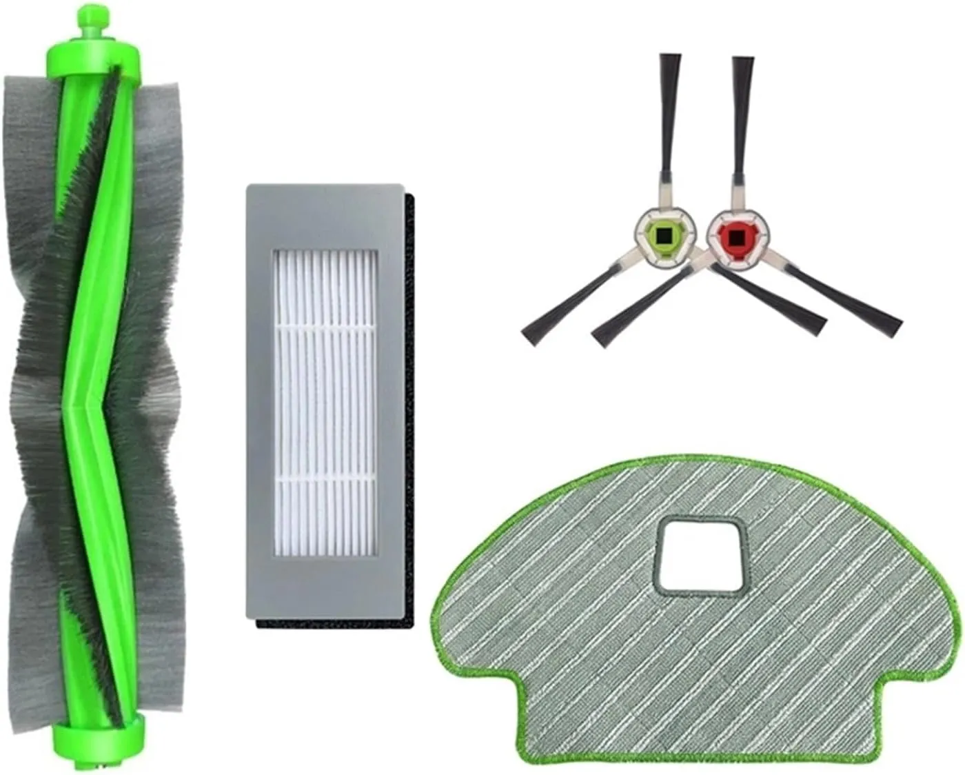 Main Side Brush Hepa Filter Mop Cloths Replaceable Parts，Compatible for Roomba，Combo 113 R113840 Robotic Vacuum Cleaner Accessories(Mop Cloth 1 Pc)