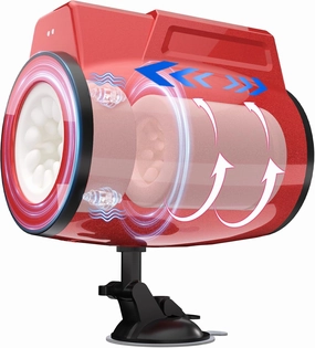 Male Masturbator Adult Sex Toys for Men - Dual-Sleeve Automatic Thrusting Rotating Vibrating Sex Machine Penis Vibrator Stroker, YUKZEN Mens Masturbators Cup Oral Sex Toy Pocket Pussy for Men