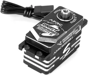 Malockos 2X AFRC-D3519HB-S Low Profile Programmable HV Brushless Servo For YOKOMO HSP 1/18,1/10 Drift RC Car RC Helicopter A - (Color: Black A)
