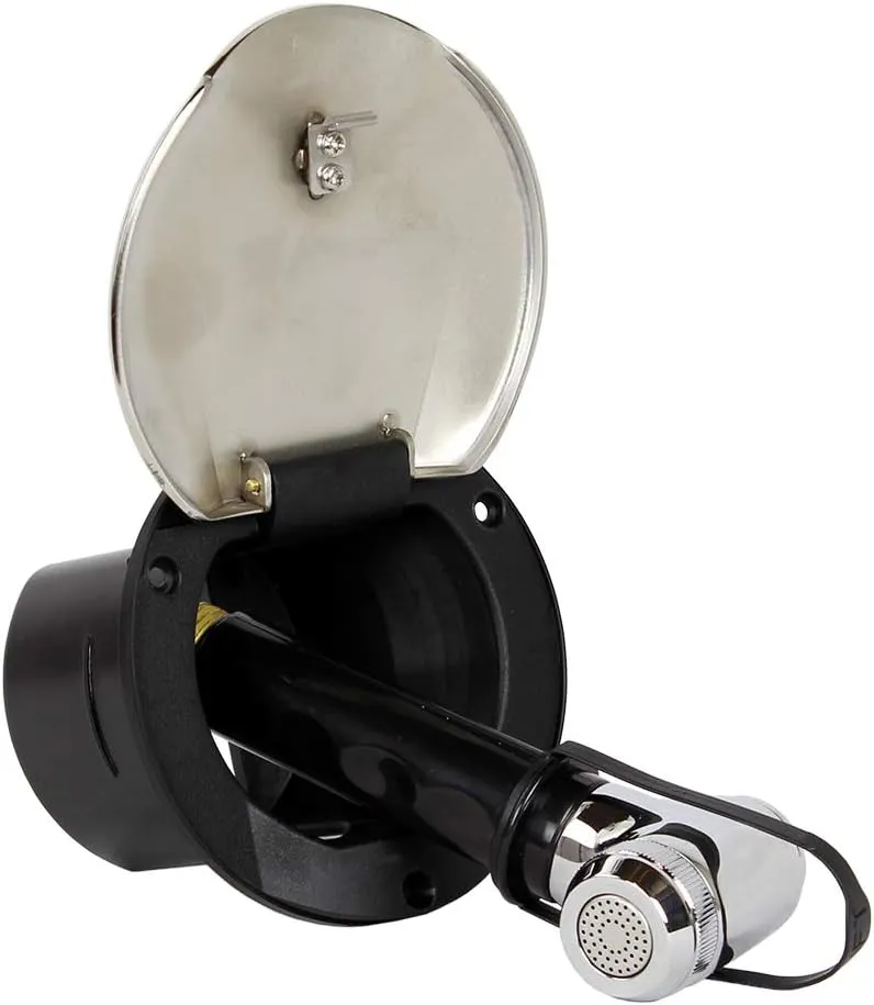 Manufacturers' Select ITC Stainless Steel Transom Shower with 8' Hose