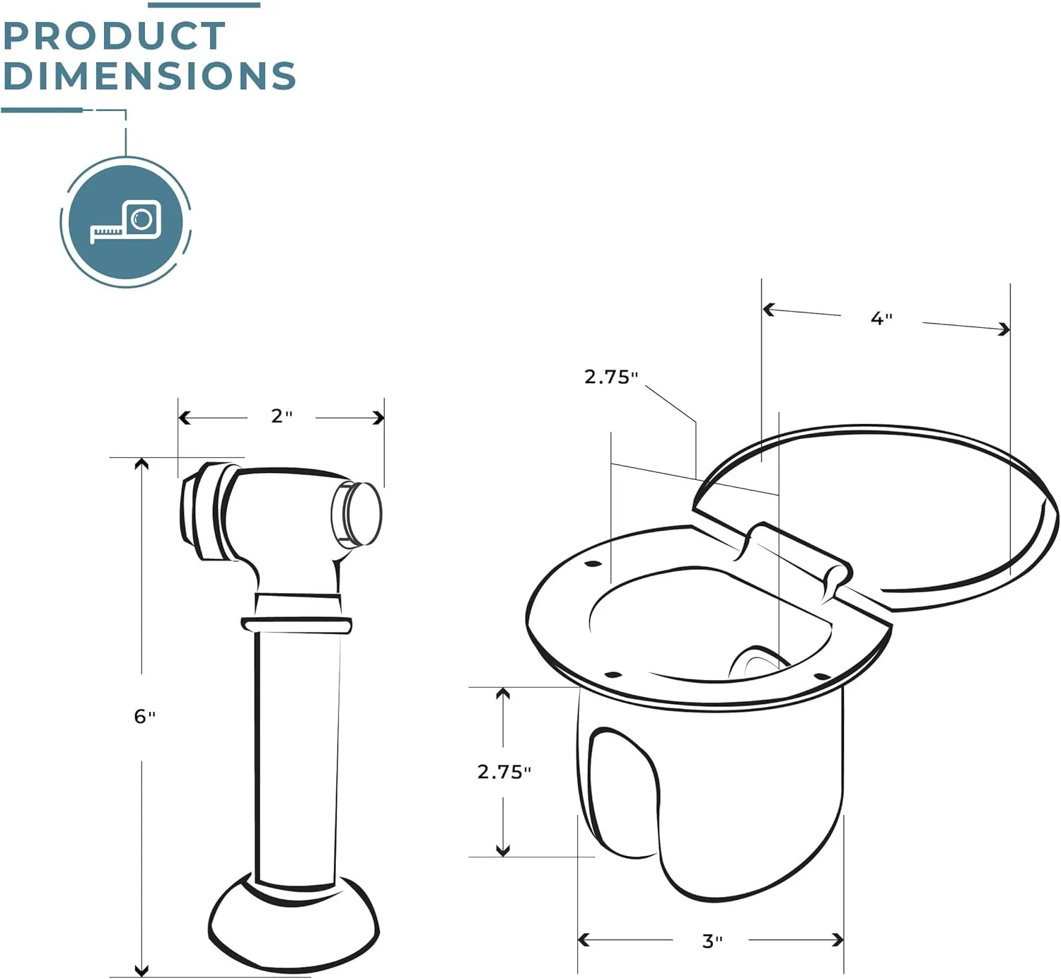 Manufacturers' Select ITC Stainless Steel Transom Shower with 8' Hose