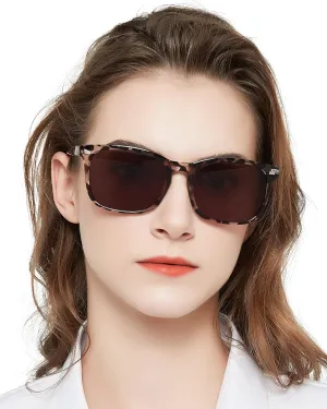 MARE AZZURO Reader Sunglasses 1.75 Women Outdoor Sun Reading Glasses 1.00 1.25 1.50 1.75 2.00 2.25 2.50 2.75 3.00 3.50 4.00 (Leopard/Brown Lens, 175)