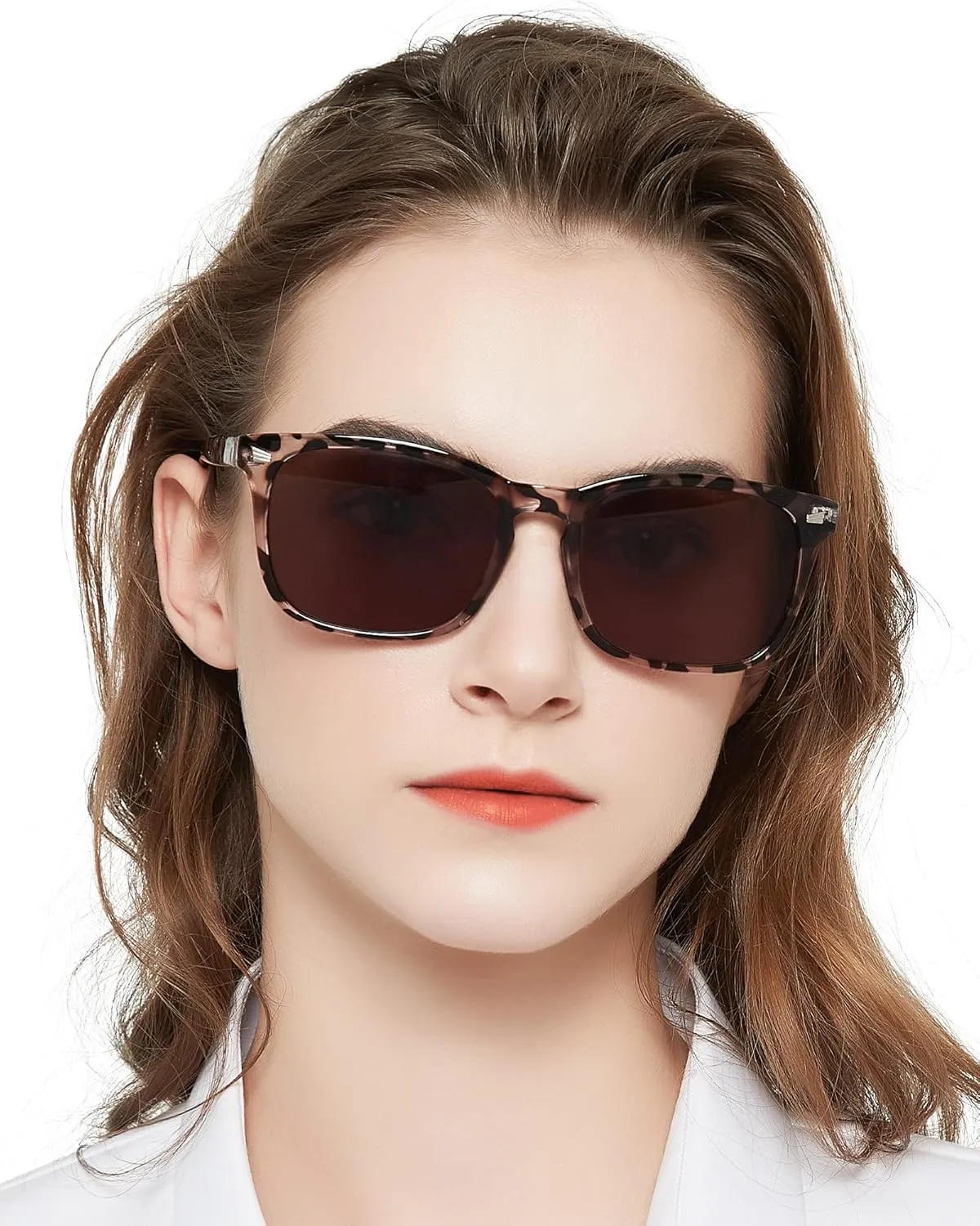 MARE AZZURO Reader Sunglasses 1.75 Women Outdoor Sun Reading Glasses 1.00 1.25 1.50 1.75 2.00 2.25 2.50 2.75 3.00 3.50 4.00 (Leopard/Brown Lens, 175)
