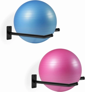 Medicine Ball Rack,Exercise Ball Holder,Wall Rack for Gym Garage Storage Yoga Ball,Suitable for Yoga Ball/Stability Ball/Barre Ball/Yoga Block/Volleyball/Basketball