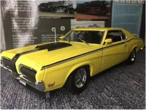 Metal Die Cast Toy Cars 1:18 Classic for Puma Sports Car 1970 Mercury Cougar Eliminator Model Ornament Souvenir for Home Or Office Décor