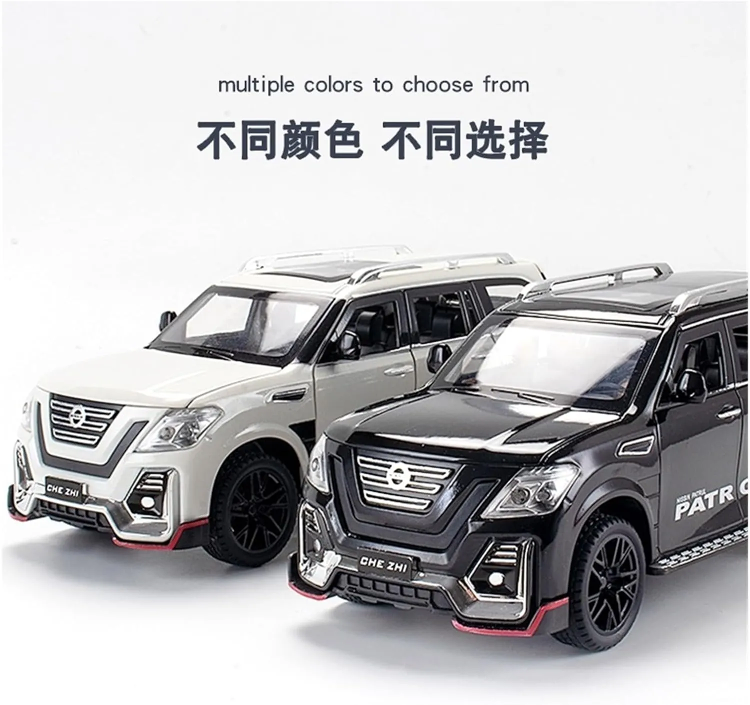 Metal Die Cast Toy Cars 1:24 for Chevrolet Toy Supercar Alloy Car Model Ornaments Simulation Scene Ornaments Black for Home Or Office Décor(Black)