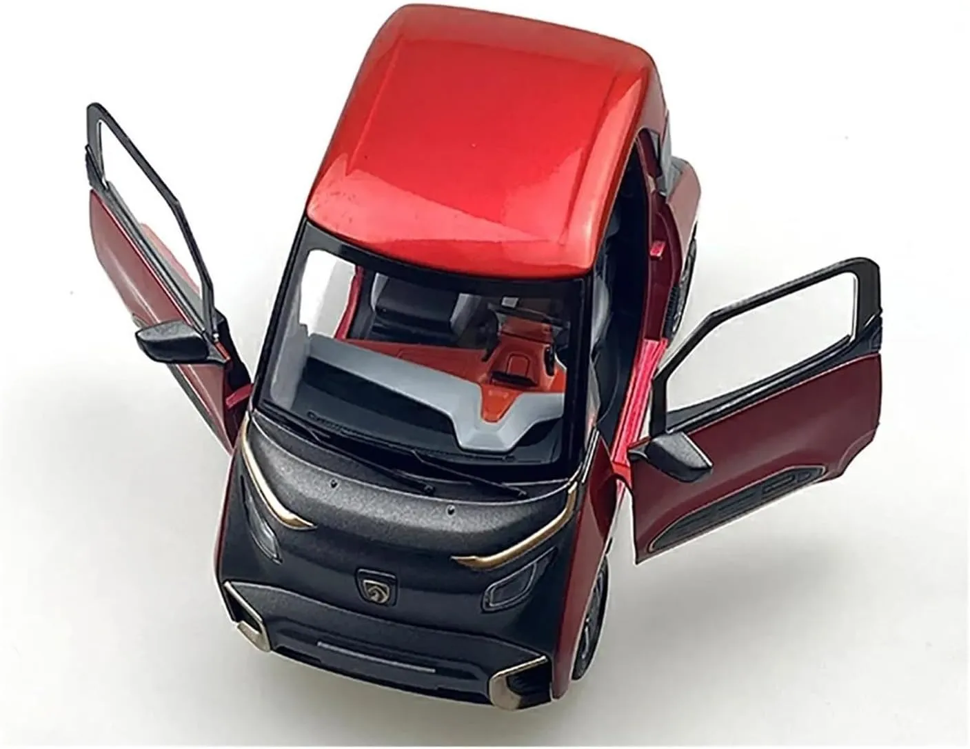 Metal Die Cast Toy Cars for Baojun E200 New Energy EV Car Model 1:18 Scale Die Cast Vehicle Souvenir Ornament Display Red Blue for Home Or Office Décor(Red)
