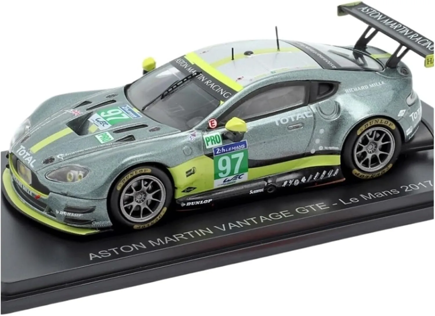 Metal Toy Vehicle 1:43 Alloy Rally Car Model for Martin Vantage GTE Le Mans LMGTE Winning 2017 Metal Vehicle Scale Vehicles