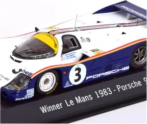 Metal Toy Vehicle 1:43 Alloy Rally Car Model for Porsche Original 956 LH 1983 Le Mans Victory LeForman Metal Vehicle Scale Vehicles