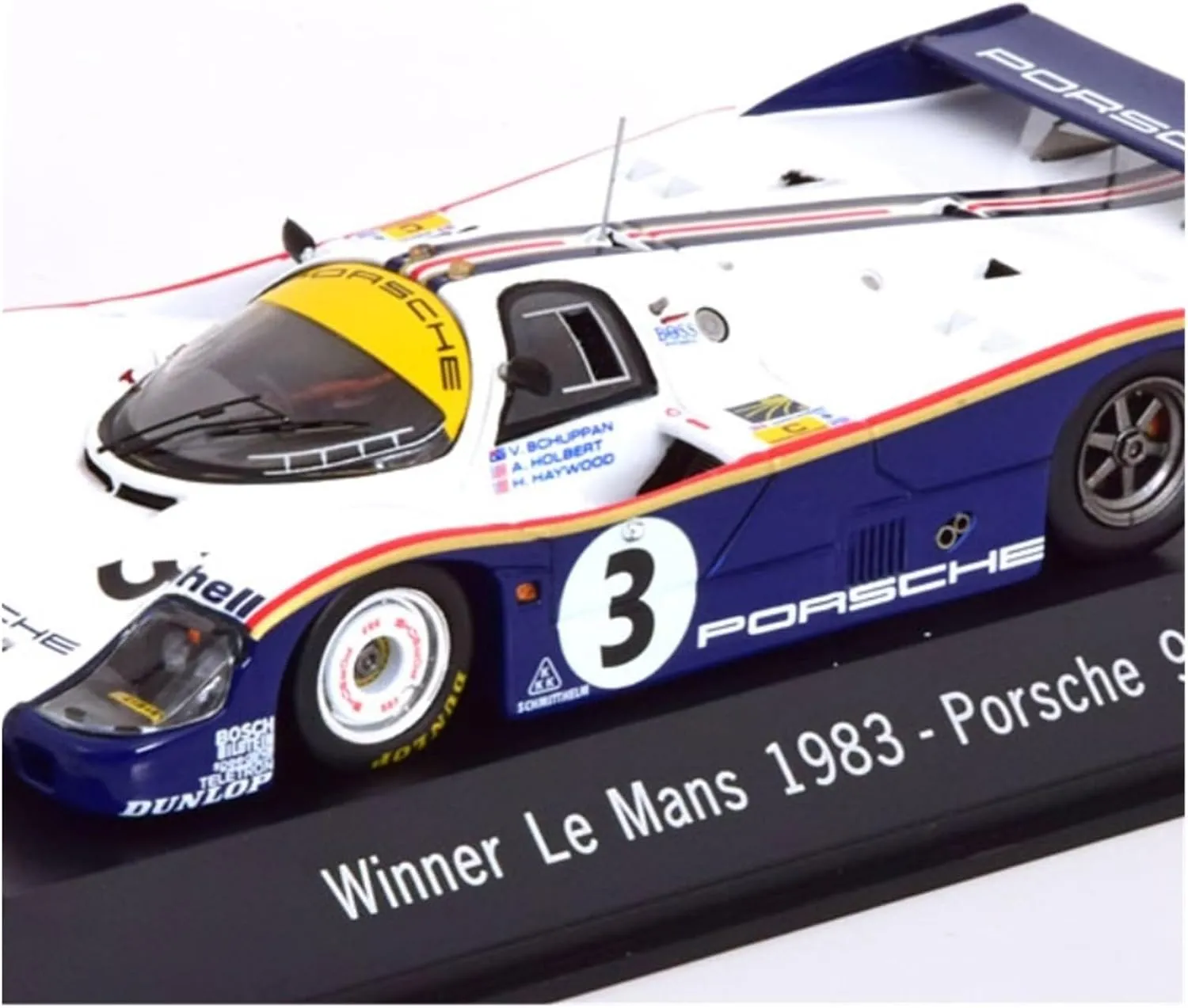 Metal Toy Vehicle 1:43 Alloy Rally Car Model for Porsche Original 956 LH 1983 Le Mans Victory LeForman Metal Vehicle Scale Vehicles