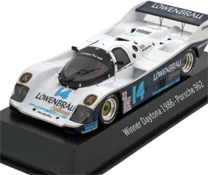 Metal Toy Vehicle 1:43 Alloy Rally Car Model for Porsche Original 962 1986 Daytona Winning Metal Vehicle Collectible Scale Vehicles