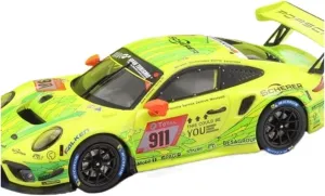 Metal Toy Vehicle 1:43 Alloy Rally Car Model Germany for Porsche GT3 R #911 New North Circuit 2019 Manthey MR Team Scale Vehicles