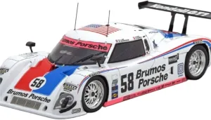 Metal Toy Vehicle 1:43 Alloy Rally Car Modelfor Porsche Original Porsche Riley 2009Daytona Winning Metal Vehicle Scale Vehicles