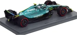 Metal Toy Vehicle 1:43 AMR22 2022 Spark Bahrain Nico F1 for Formula 1 Resin Racing Car Model Adult Collection Ornaments Scale Vehicles