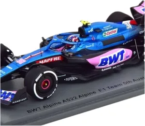 Metal Toy Vehicle 1:43 for Alpine A522 Austrian Station Ocon with Plate 2022 Ocon Alloy Racing Car Model Scale Vehicles