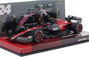 Metal Toy Vehicle 1:43 Zhou Guanyu Australia Station for F1 Formula C43 2023 F1 1/43 Simulation Alloy Racing Car Model Scale Vehicles