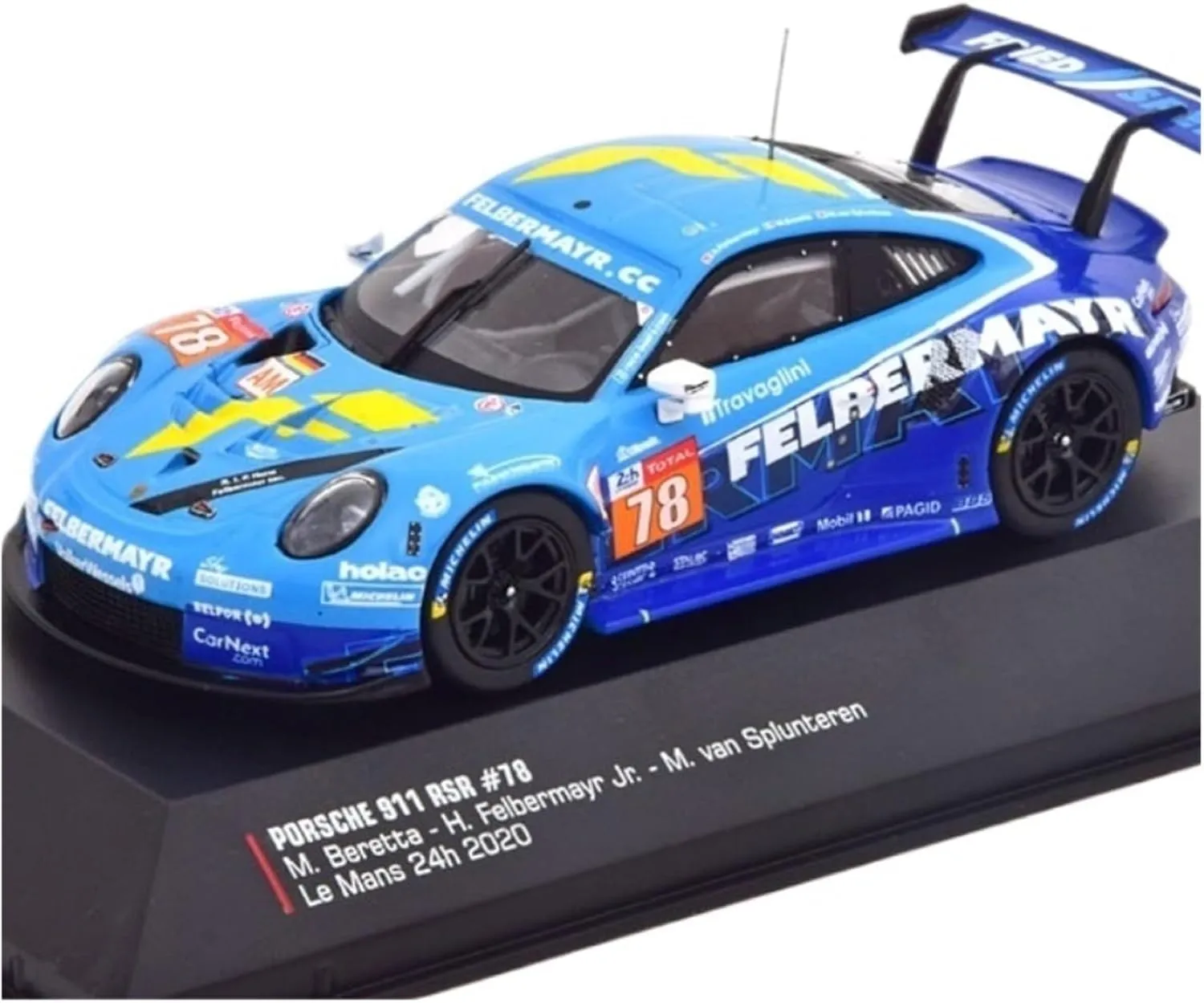 Metal Toy Vehicle Alloy Car Le Mans for Porsche 911 RSR 2020 Metal Toys & Vehicles Collection 1/43 Scale Vehicles
