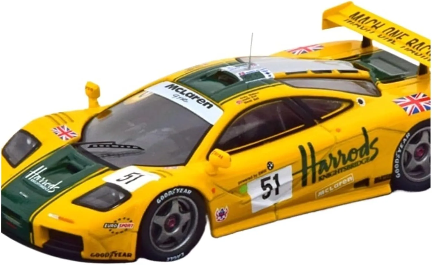 Metal Toy Vehicle Alloy Car Model for McLaren F1 GTR Le Mans 1995 Vehicle Collection Toys 1/43 Scale Vehicles