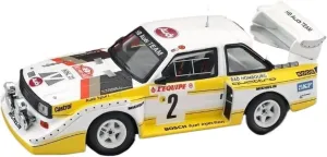 Metal Toy Vehicle Alloy Car Model for Quattro Sport E2 Night War Edition for Audi 4WD 1986 S1 Vehicle Collection Toys 1/43 Scale Vehicles