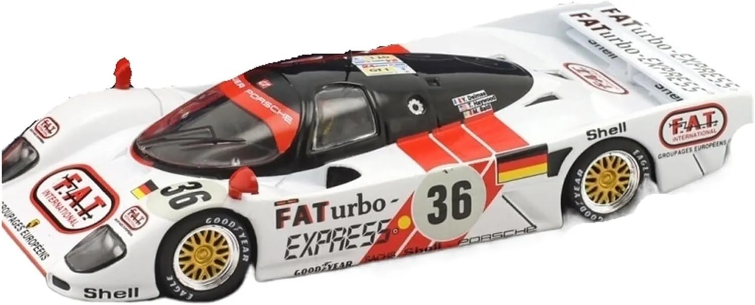 Metal Toy Vehicle Alloy Car Model Werk83 for Porsche 962 1994 Le Mans Endurance Race Metal Toy Vehicle Collectible 1/43 Scale Vehicles