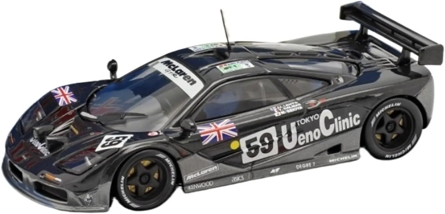 Metal Toy Vehicle Alloy Rally Car Model for McLaren F1 GTR #59 Lemans 1995 Metal Vehicle Toy Collection Ornament 1/43 Scale Vehicles