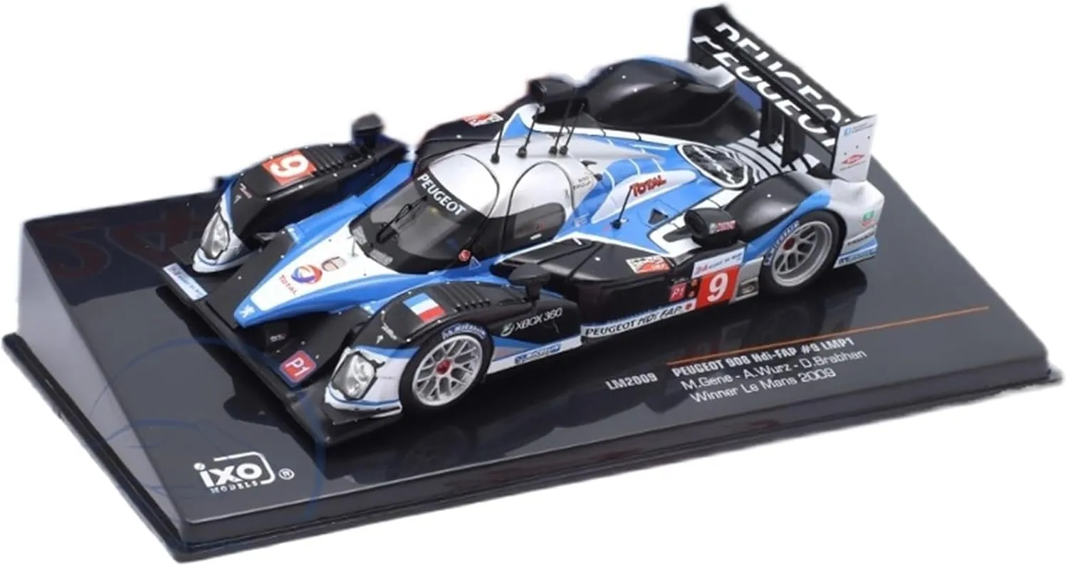 Metal Toy Vehicle Alloy Rally Car Model for Peugeot 908 HDI FAP #9 Lemans 2009 Winning Metal Vehicle Toys 1/43 Scale Vehicles