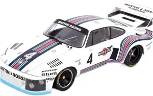 Metal Toy Vehicle Alloy Rally Car Model for Porsche 935 Martini #1 Daytona1977 1:18 Metal Vehicle Collectible Ornament Scale Vehicles