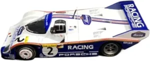 Metal Toy Vehicle Alloy Rally Car Model for Porsche 956K #2 Record 1983 Metal Vehicle Toys Collection Ornament 1/43 Scale Vehicles