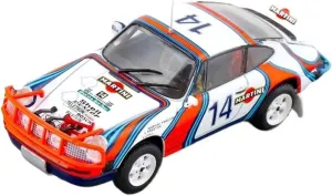 Metal Toy Vehicle Alloy Rally Car Model for Porsche Martini 911 SC Safari 1978 Championship Metal Vehicle Toy 1/43 Scale Vehicles