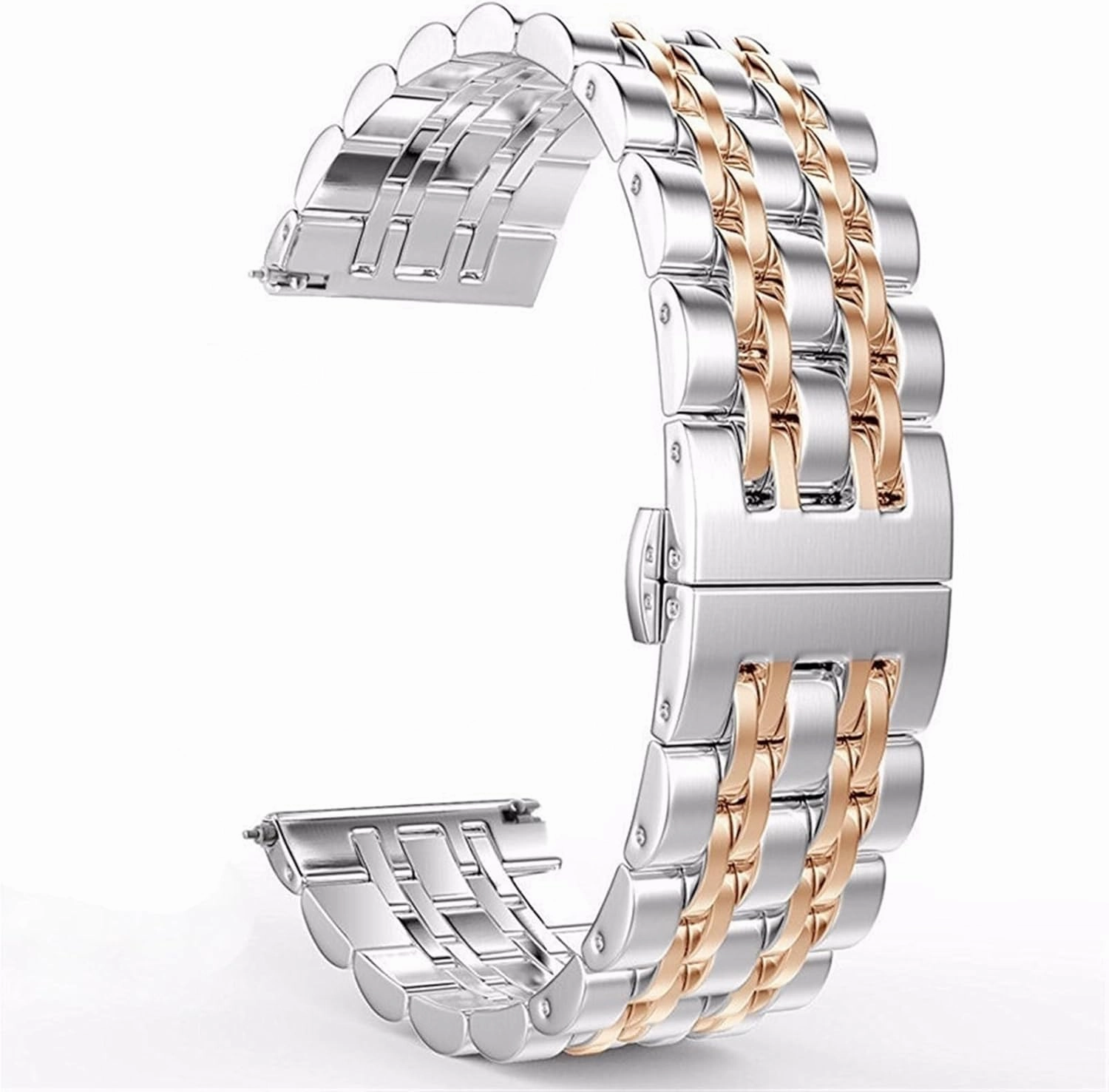 Metal Watch Band Quick Release Wristband Stainless Steel 22mm 20mm Universal Wristband Men Women Smart Watch Quartz Watch Accessories