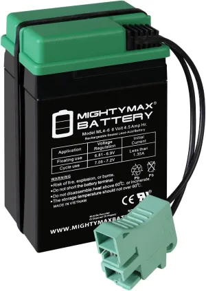 Mighty Max Battery 6V, 4.5Ah, Replacement Battery Compatible with Peg Perego Thomas Track Rider - 35168