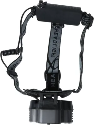 Mikikit Waterproof Headlamp Flashlight 5led Rechargeable Lantern Aluminum Reflector Perfect for Camping Hiking Walking