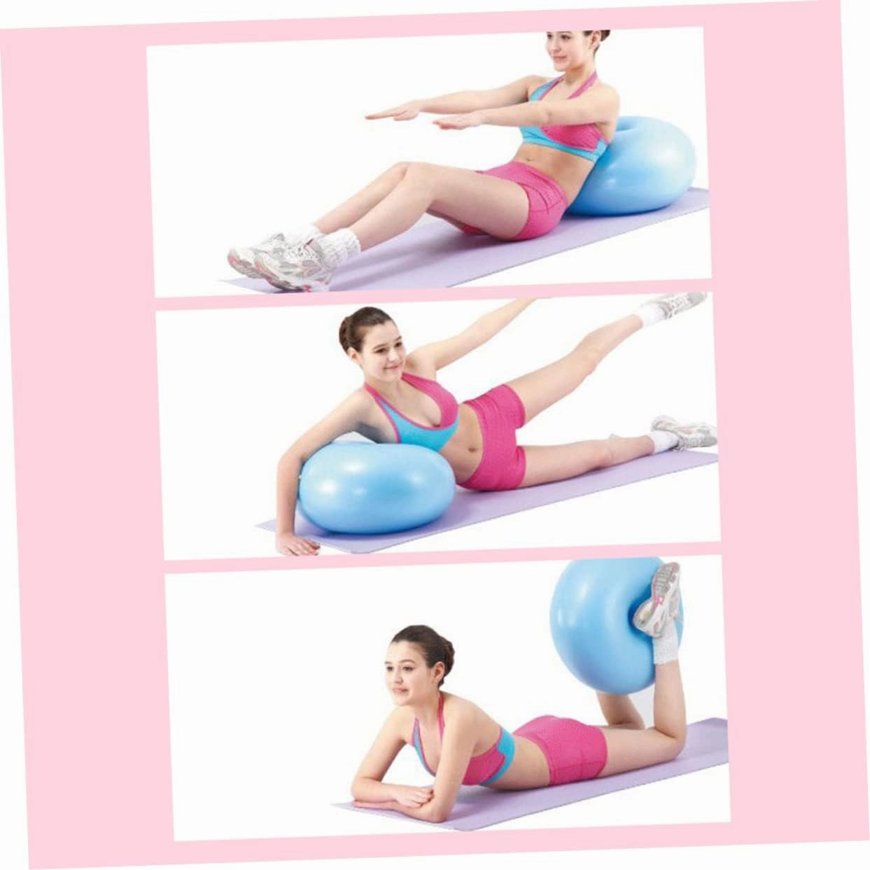 Mini Donuts Balance & Stability Fitness Exercise Explosion-Proof Ball - PVC Material, Perfect for Yoga & Barre