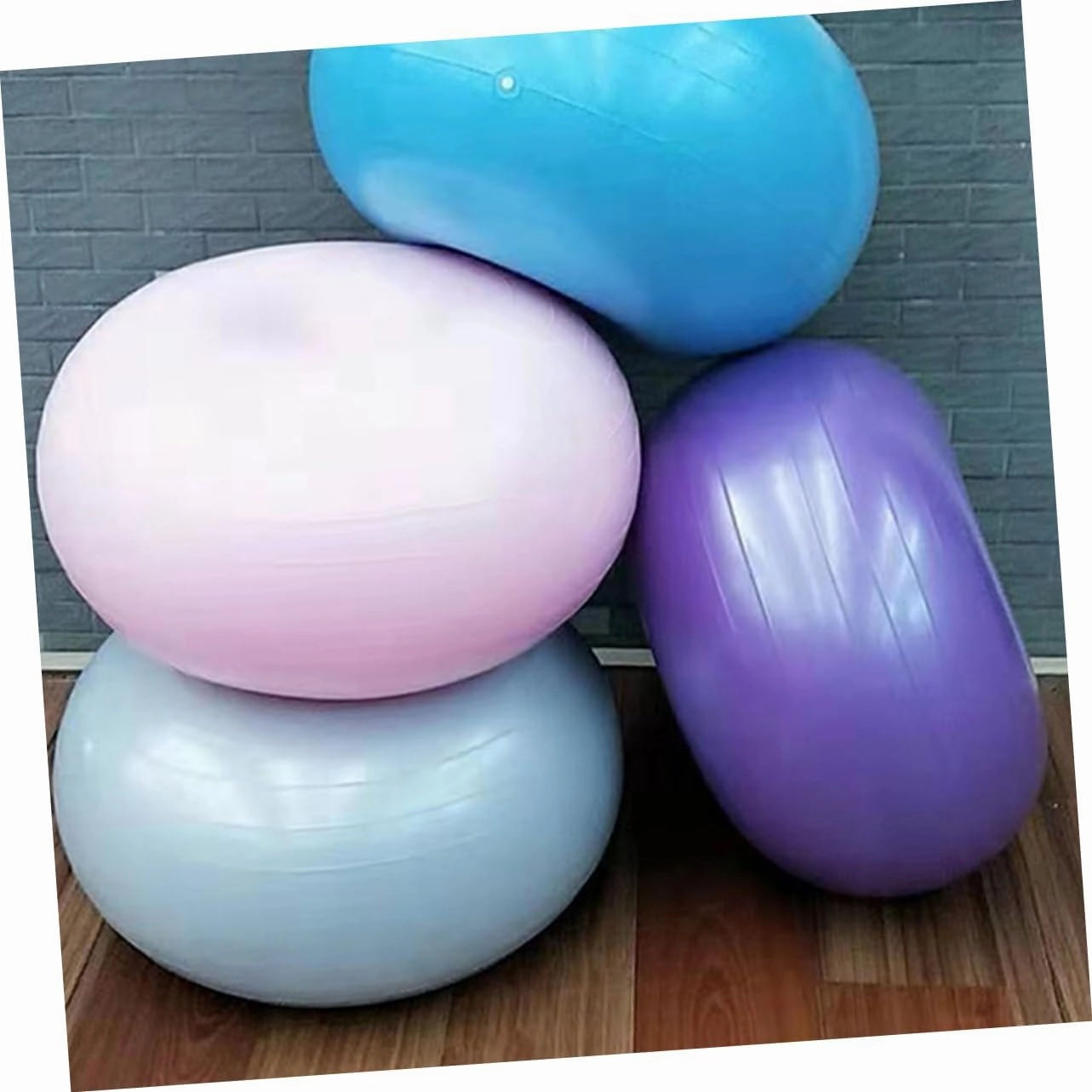 Mini Donuts Balance & Stability Fitness Exercise Explosion-Proof Ball - PVC Material, Perfect for Yoga & Barre